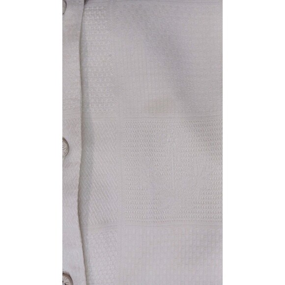 Tommy Bahama 100% Silk Beige Stitch Shirt‎ Short Sleeve Pocket Size XXL - Picture 7 of 7